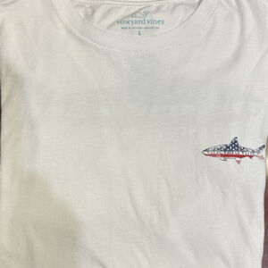 Vineyard Vines Shirt Mens Large White Short Sleeve Crew Neck Graphic Tee